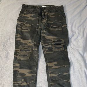 Zara Ripped Jogger Pants